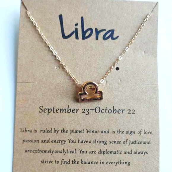 Jewelry - Libra zodiac sign necklace